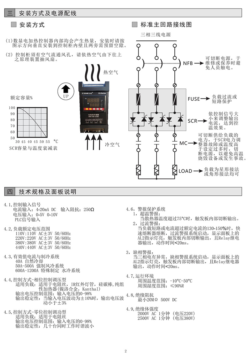 東莞常乾CS-SCR智能數顯 智能調理器 電流175A 溫控調理器(圖5) 東莞常乾CS-SCR智能數顯 智能調理器 電流175A 溫控調理器(圖5)