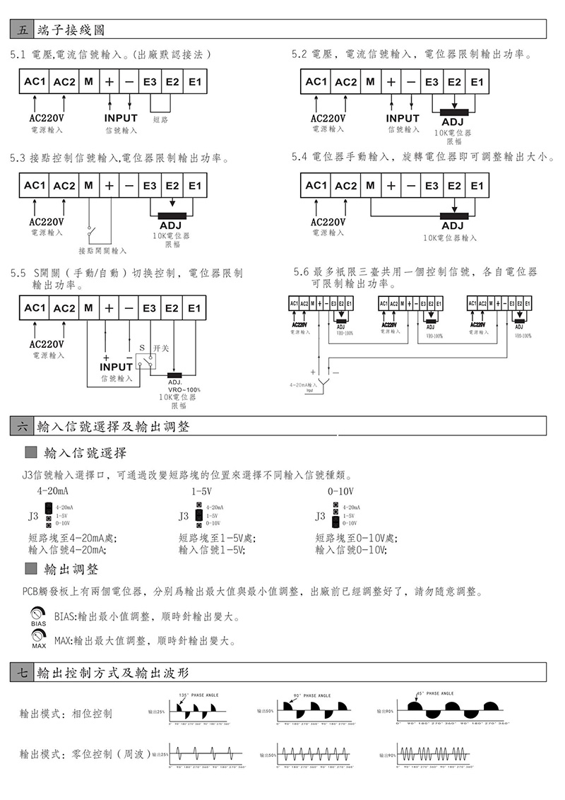 東莞常乾CH-SCR電力調劑器 電流60A 調理器 調壓器(圖3) 東莞常乾CH-SCR電力調劑器 電流60A 調理器 調壓器(圖3)